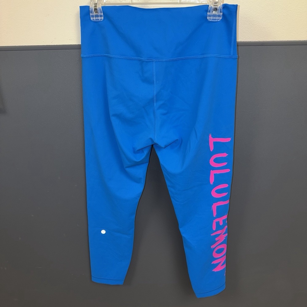 Lululemon Wunder Train High-Rise Tight, "Ed Curtis Poolside" Women's 12 Ankle